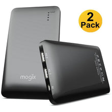 Load image into Gallery viewer, 2 Power Banks 10400mAh External Battery With Universal Fast Charge 2Pk - White