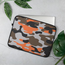 Load image into Gallery viewer, Orange Camo Laptop Sleeve