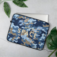 Load image into Gallery viewer, Blue Camo Lost in Space Laptop Sleeve