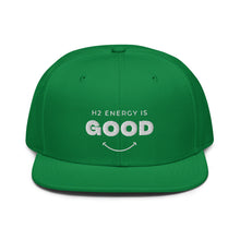 Load image into Gallery viewer, H2 Energy is Good Snapback Hat
