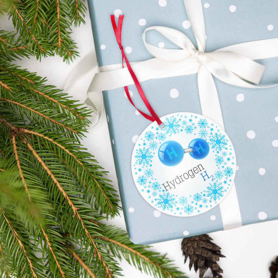 Hydrogen Christmas Acrylic ornament Snowflakes
