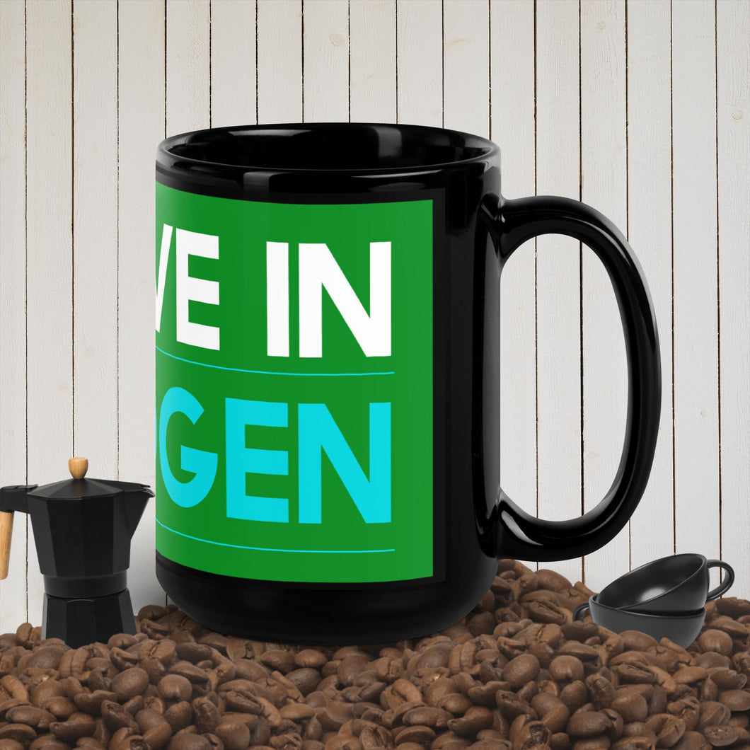 I Believe in Hydrogen Black Glossy Mug
