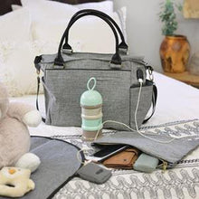 Load image into Gallery viewer, SMART Baby Bag with USB Port To Easily Charge Any Phone, Tablet, Rechargeable Breast Pump
