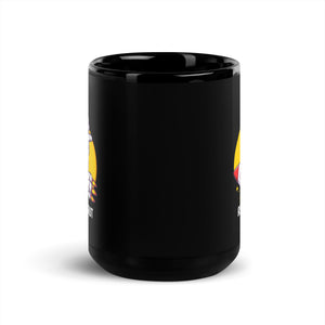 H2 Astronaut Dab Black Glossy Mug