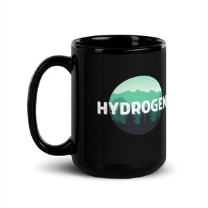 Hydrogen Nature Black Glossy Mug
