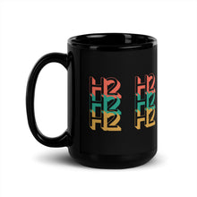 Load image into Gallery viewer, Black Glossy Mug H2 Retro Mug
