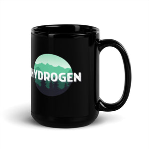 Hydrogen Nature Black Glossy Mug