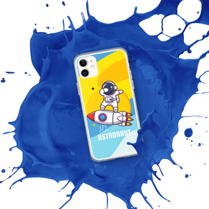 Blue Space H2 Astronaut iPhone Case
