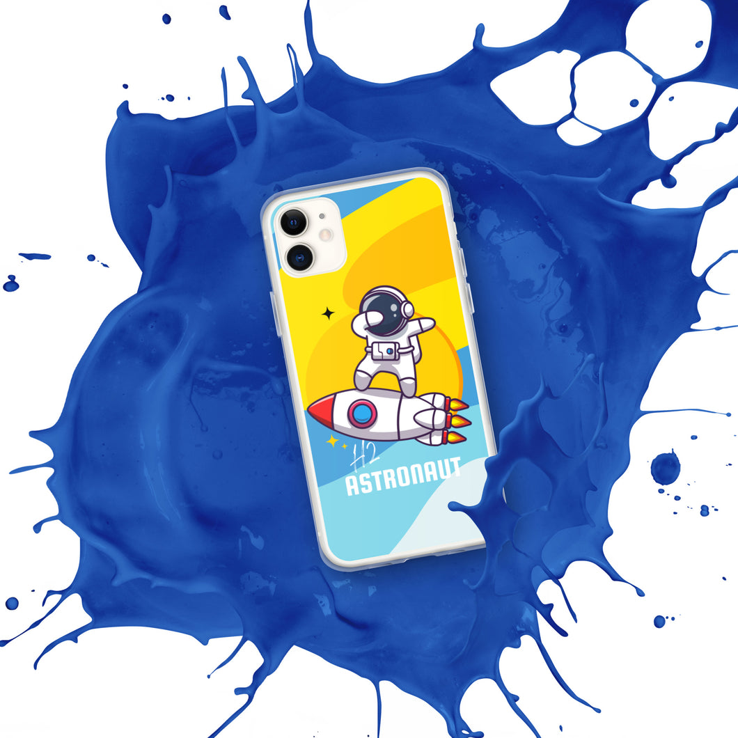 Blue Space H2 Astronaut iPhone Case