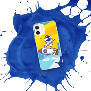 Blue Space H2 Astronaut iPhone Case