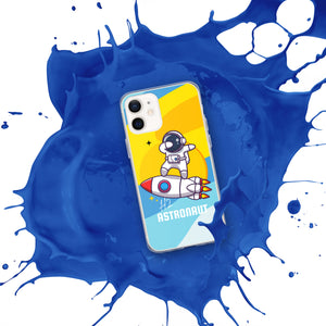 Blue Space H2 Astronaut iPhone Case