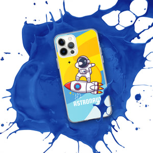Blue Space H2 Astronaut iPhone Case