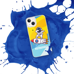 Blue Space H2 Astronaut iPhone Case