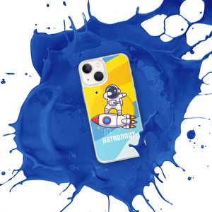 Blue Space H2 Astronaut iPhone Case