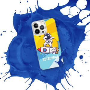 Blue Space H2 Astronaut iPhone Case