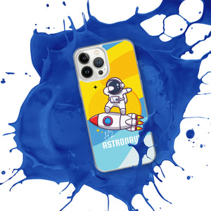 Blue Space H2 Astronaut iPhone Case