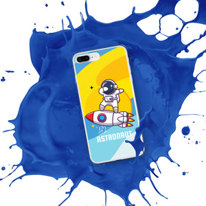 Blue Space H2 Astronaut iPhone Case