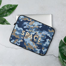 Load image into Gallery viewer, Blue Camo Lost in Space Laptop Sleeve
