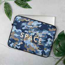Load image into Gallery viewer, Blue Camo Lost in Space Laptop Sleeve
