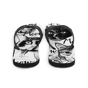 Cat Meow Flip-Flops