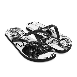 Cat Meow Flip-Flops