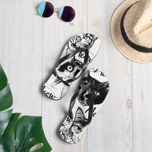 Cat Meow Flip-Flops