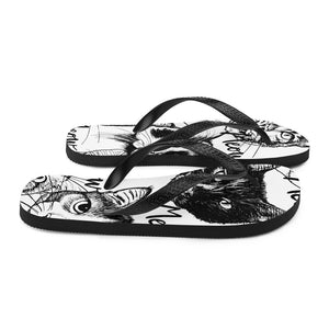 Cat Meow Flip-Flops