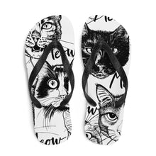 Load image into Gallery viewer, Cat Meow Flip-Flops
