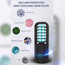 Load image into Gallery viewer, Portable UV C Light Sanitizer Lamp With 360° Germicidal Cleaning Tech - Great For Travel Too
